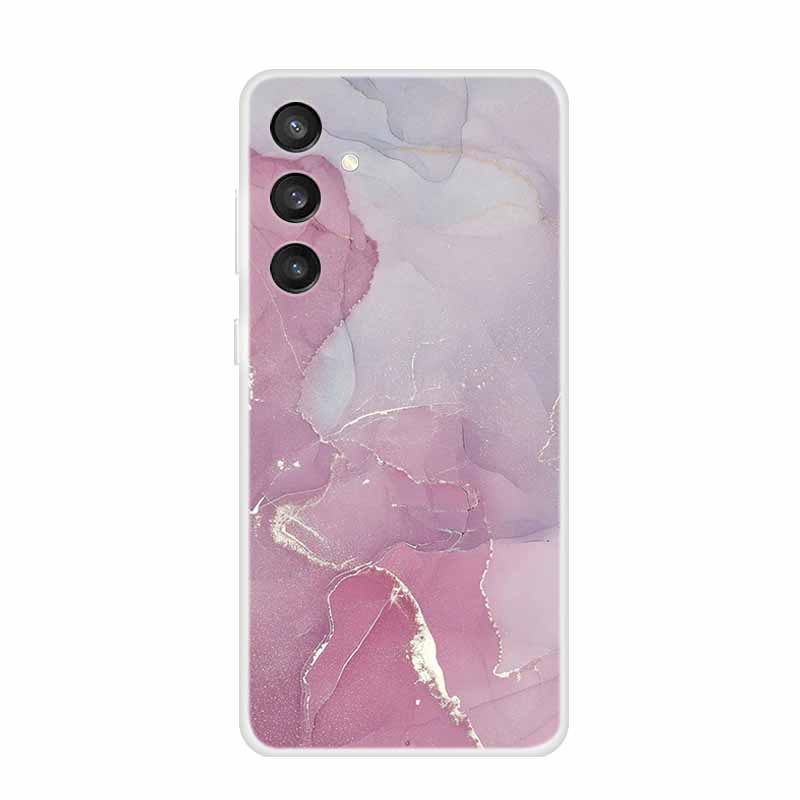 6.7" For Samsung S24 FE 5G Case Marble Soft Clear TPU Silicone Phone Covers for Samsung Galaxy S24 FE Case Bumper S24FE S 24FE