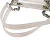 Used AUTHENTIC BALENCIAGA 741603 duty free White Mesh Leather Tote Bag