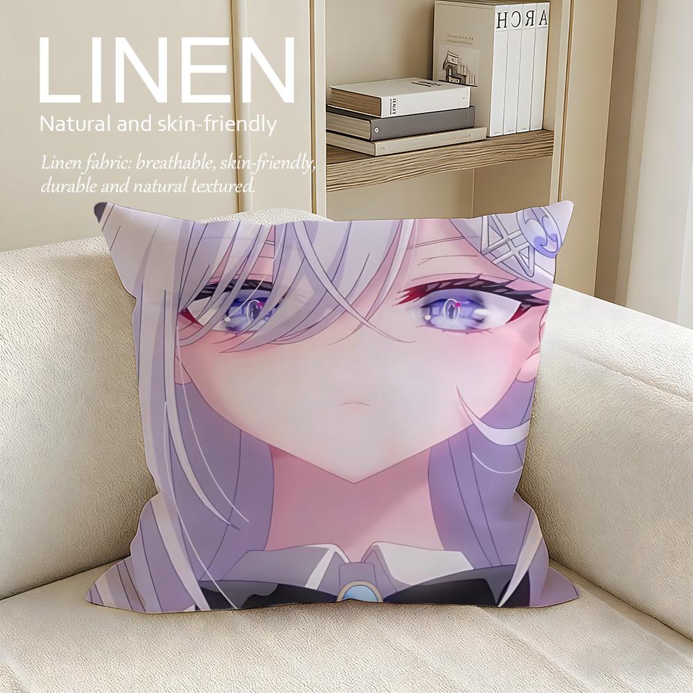 Playing Death Games to Put Food on the Table Cushion Cover Linen Decorative PillowcaseBreathable Washable Sofa Cushion Cover