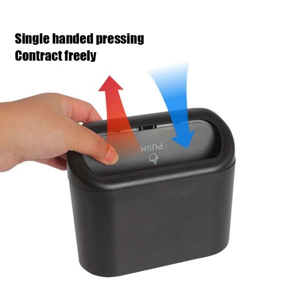 Leak Resistant Vehicle Dust Case Hanging Car Wastebasket Universal Car Trash Bin Home