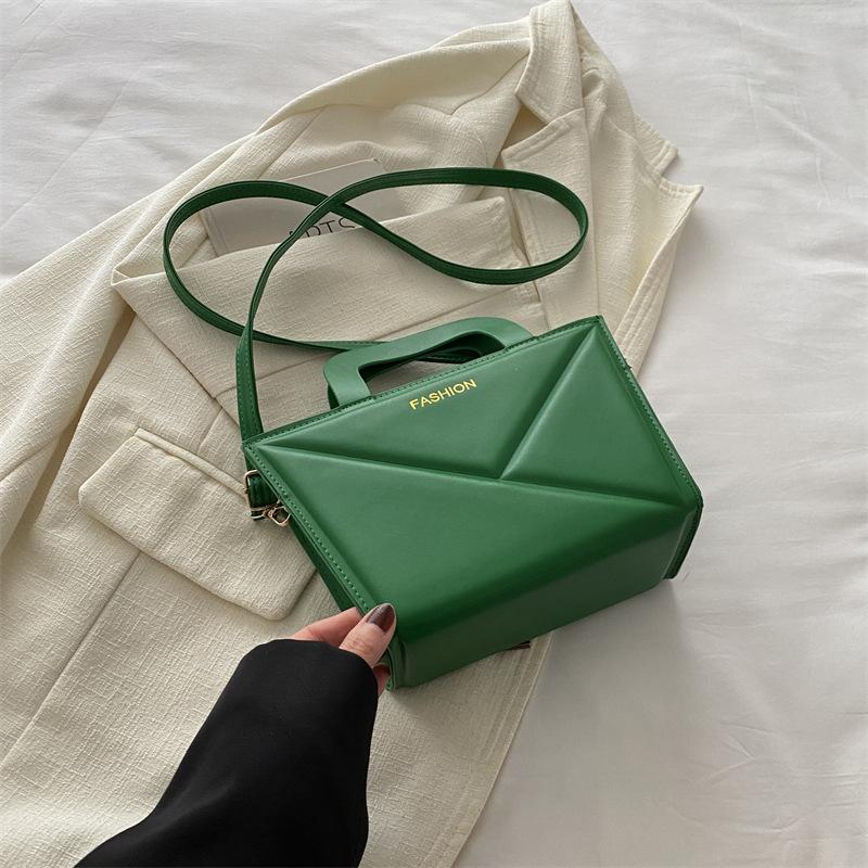 Высококачественная модная однотонная большая вместительная новая весенняя простая и модная ручная сумка через плечо небольшого размера