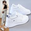 W1712 Inner Height Increase White Shoes Women's Shoes New Summer Mesh Single Shoes Trendy Versatile Casual Board Shoes