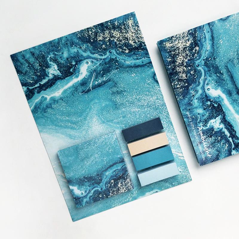 325Pcs Creative Cute Girl Heart Shaped Message Memo Set DIY Scrapbook Material Memo Book Can Paste School Office Supplies