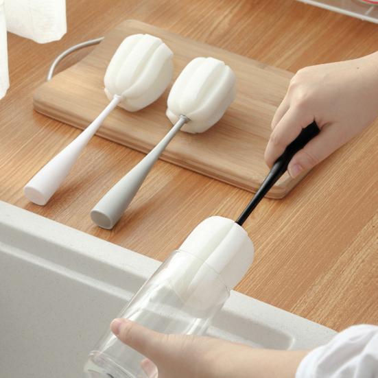 2 шт. кухонная бутылка для вина, кофе, чай, стеклянная чашка, губка, щетка, инструмент для чистки, товары для распродажи