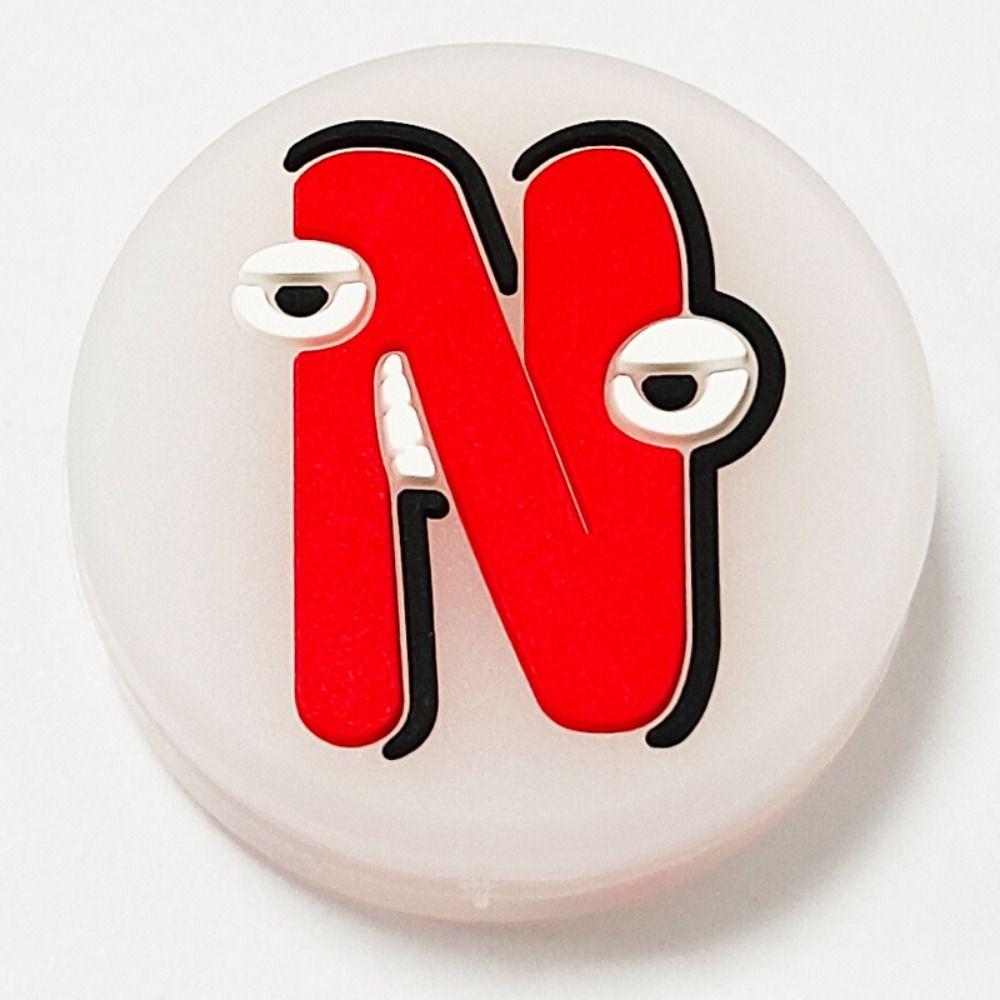 Силиконовый теннисный амортизатор с 26 английскими буквами, теннисная ракетка, амортизатор, ракетка для сквоша