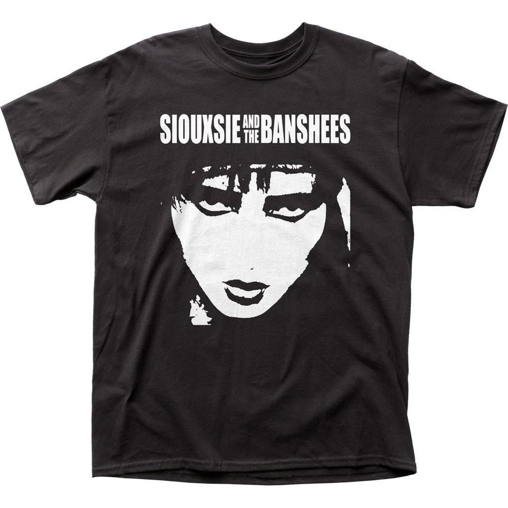 Siouxsie and The Banshees Лицо Мужская Футболка Музыка Классический Рок Группа Футболка Новая Черная Унисекс Футболка