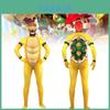 Colorful Long Sleeve Super Mario Jumpsuit 3d Printed Cosplay Outfit For Halloween Fun