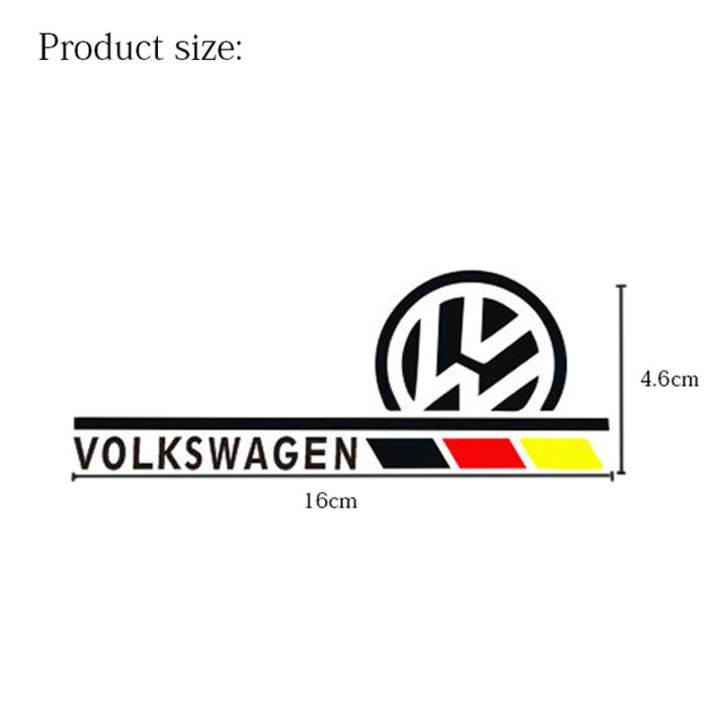 Для VOLKSWAGEN VW 2 шт. Водонепроницаемые светоотражающие наклейки на зеркало заднего вида автомобиля Для Volkswagen Golf 4 5 6 7 8 Passat Tiguan Bett