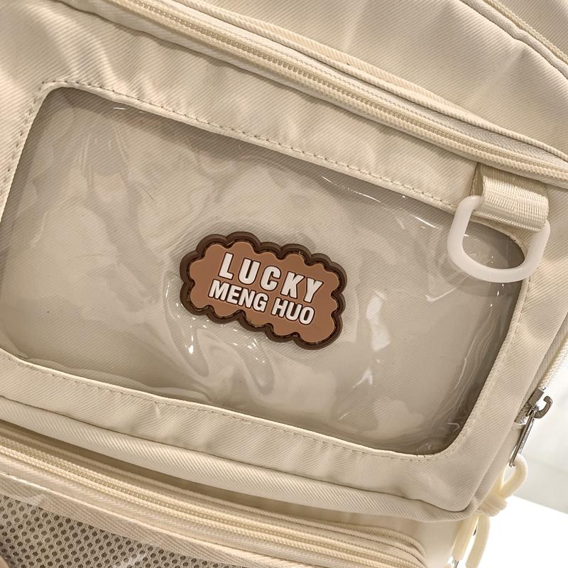 Рюкзак большой емкости, женский рюкзак в студенческом стиле, школьная сумка, однотонная сумка на плечо