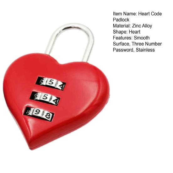 Милый замок в форме сердца Love Lock Rotary Number навесной замок бытовые аксессуары