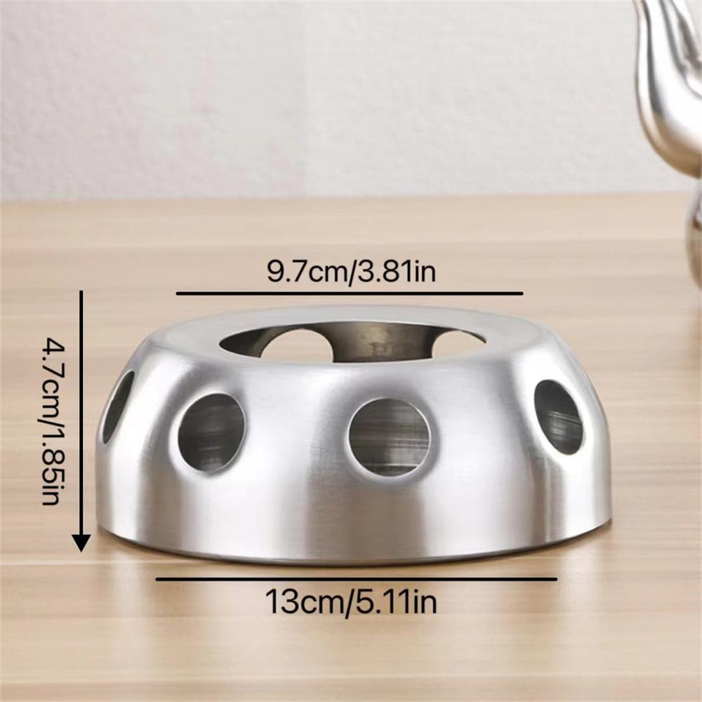 1 шт. Подогреватель для чая из нержавеющей стали, стеклянный чайник, основание для подогрева свечой, подогреватель для чая, подставка для чая, подогреватель молока Подогревающая основа