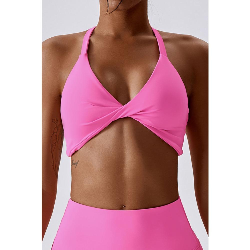 CHARMLEAKS Женский спортивный бюстгальтер с крестообразной спинкой, мягкий спортивный жилет с низкой ударной нагрузкой, бюстгальтер для занятий йогой