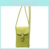 Pu Small Crossbody Bag For Women With Lock Closure Urban Casual Smartphone Purse