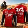Autumn Men's Cotton T-shirt Men's women's Outdoor Cycling long sleeved T-shirt Motorcycling Breathable Wear Top For Daily Riding