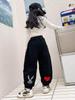 Девичьи осенние 2024 года крутые гаремные спортивные штаны в корейском стиле - повседневные спортивные леггинсы