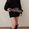 Animal Print Belt Trendsetting Leopard Wide Waistband Daily Use Waist Belt for Fashion Enthusiasts