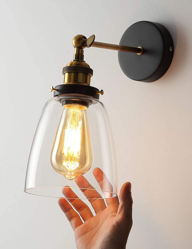 Светодиодные лампы накаливания LVWIT с цоколем E26, 470 лм, лампа Эдисона (3.7 Вт) Эквивалент лампы ST64 40 Вт, Теплый белый, 2700K, Коричневый, Ретро-лампы, Недиммируемый, Упаковка