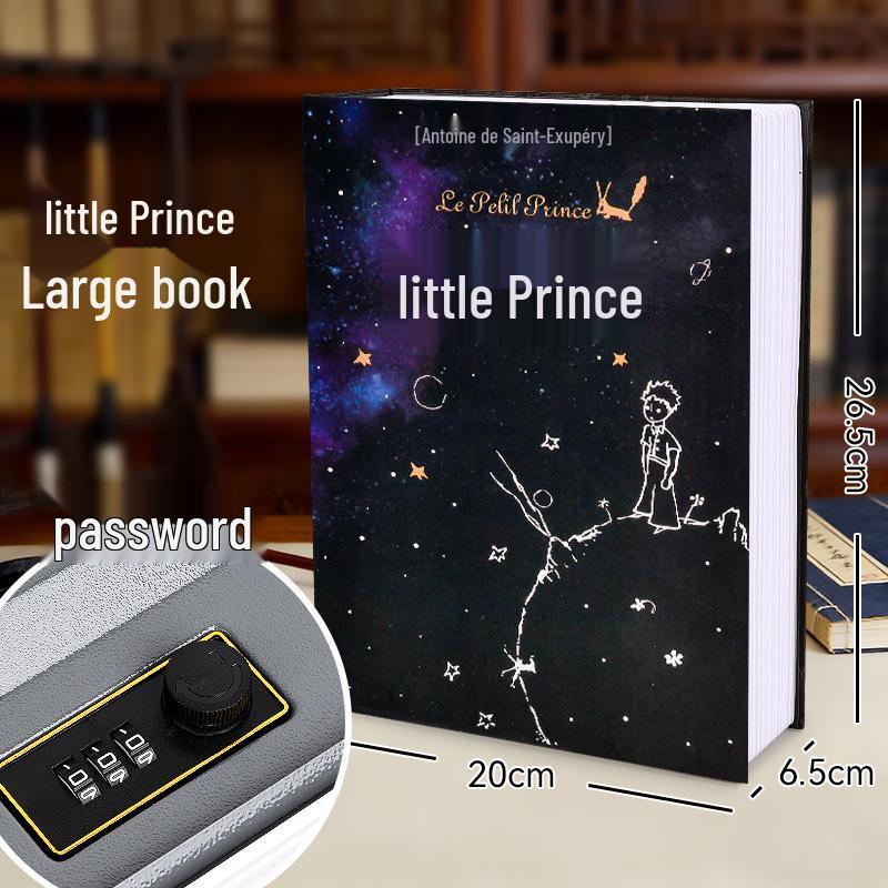 Three Kingdoms Lockable Metal Book Safe & Piggy Bank