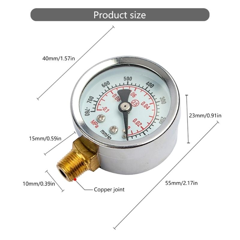Filter Pressure Gauge Air Pump Oil-water Separator Pressure/oil-water Grid Pressure /vacuum