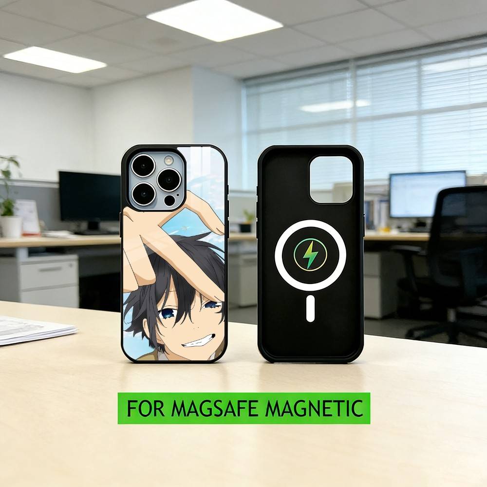 Horimiya Кёко Хори Идзуми Миямура Чехол для телефона для iPhone17,16,15,14,13,12,11 Plus,Pro Магнитный с Magsafe Беспроводная зарядка