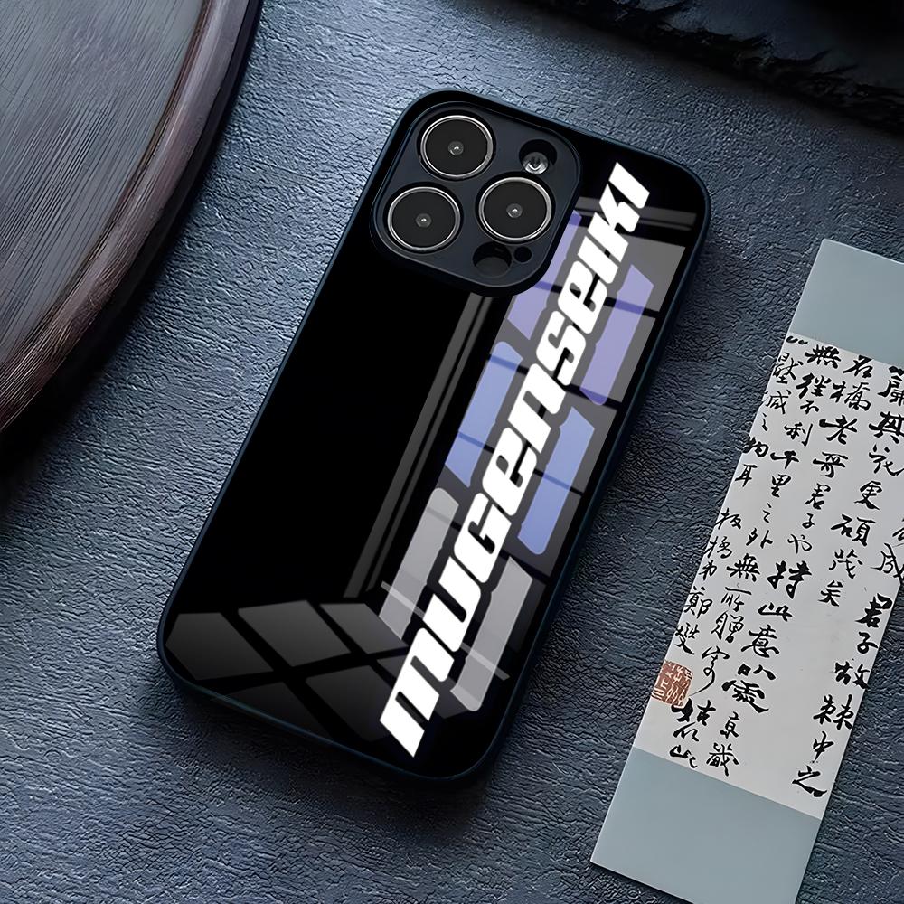 Чехол для телефона Mugen Seiki Rc Logo для iPhone 16 Pro Max 14 15 Plus 13 Mini 11 12 X XR XS 8 7 Plus SE Стеклянная задняя крышка