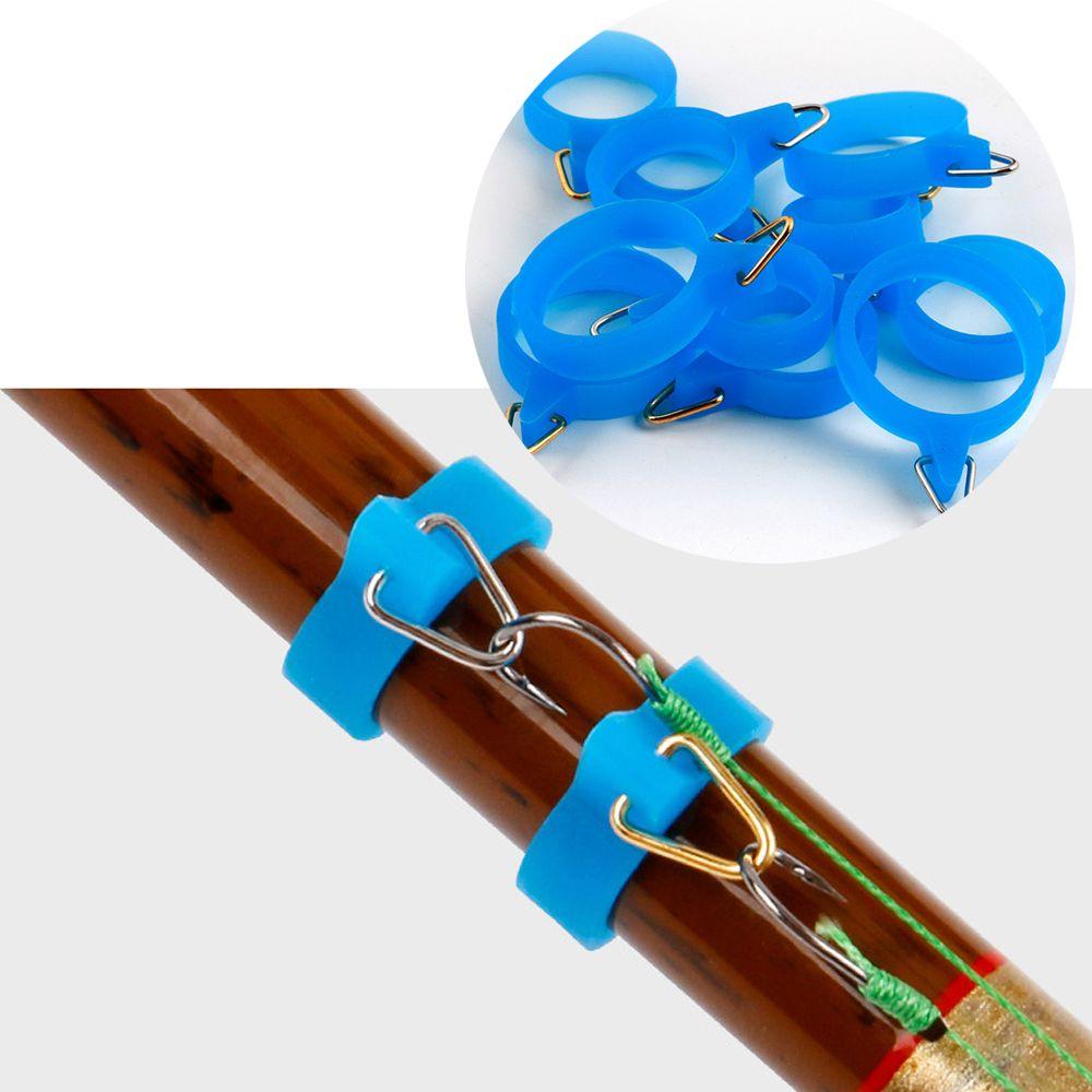 Quality Rubber Rings Plastic Rubber S M L Fishing Gear Safe Hanger Hook Secure Holder Lures Holders