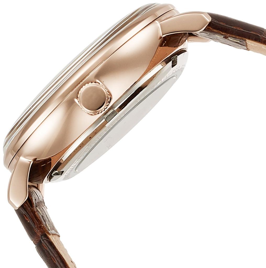 Автоматические часы с автоматическим купольным стеклом, оригинальные импортные коричневые [Salvatore Mara] SM17114-PGWH мужские