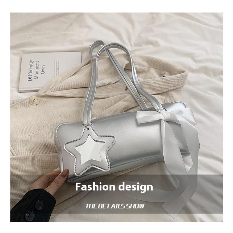 Сумка-подмышка Tooxika Bowknot для женщин, новый стиль, модная универсальная сумка-багет из искусственной кожи большой вместимости