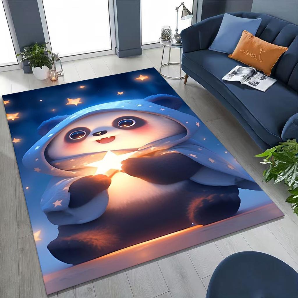 Новый Ковер Dream Panda Милый Мультяшный Арт для Спальни Гостиной Дивана Домашний Коврик Декор,Большой Детский Игровой Нескользящий Напольный Коврик Подарок