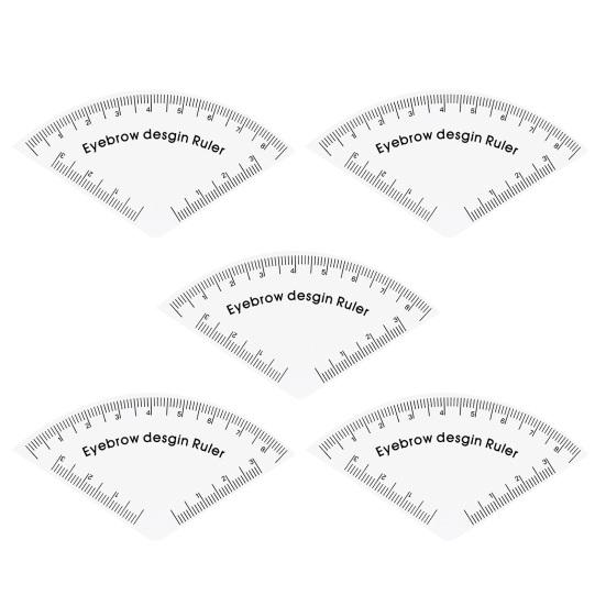 1/2/3/4/5Pcs Fast Drawing Eyebrow Design Ruler Microblading Mapping Shaping Template Tool Permanent Eyebrow Makeup Drawing Guide Ruler