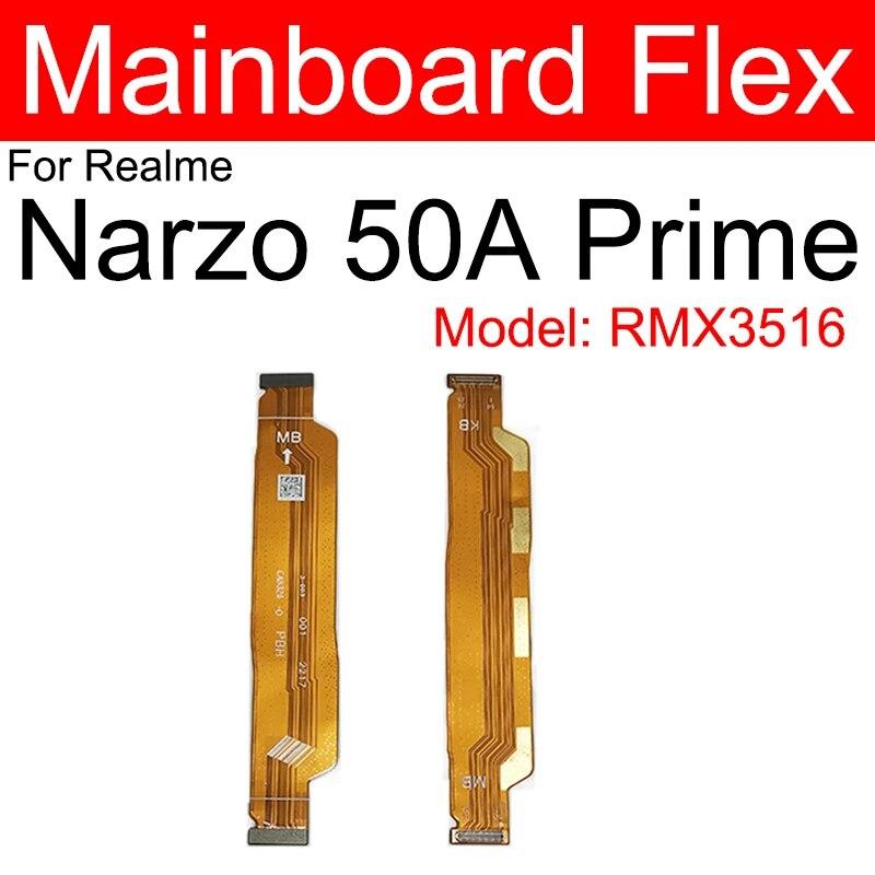 Гибкий кабель материнской платы ЖК-дисплея для OPPO Realme Narzo 10 20 30 Pro 50 50i 50A Prime 4G 5G, гибкая лента для материнской платы, ЖК-дисплей, детали