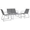 Day and Night - Day and Night Garden Furniture Set 4 Pieces Fabric and Gray Steel