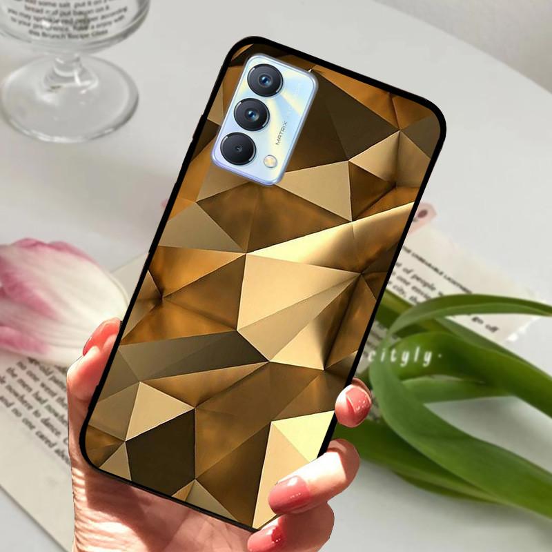 Для чехла Realme GT Master Case Edition Животные Мультфильмы Мягкий Силикон Funda для Телефона Realme GT Master Explorer Чехол Черный Coque