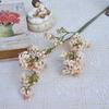 Plastic Artificial Thyme Flower Luxury Fake Flower Thyme Flower Branch  Holiday Party Wedding