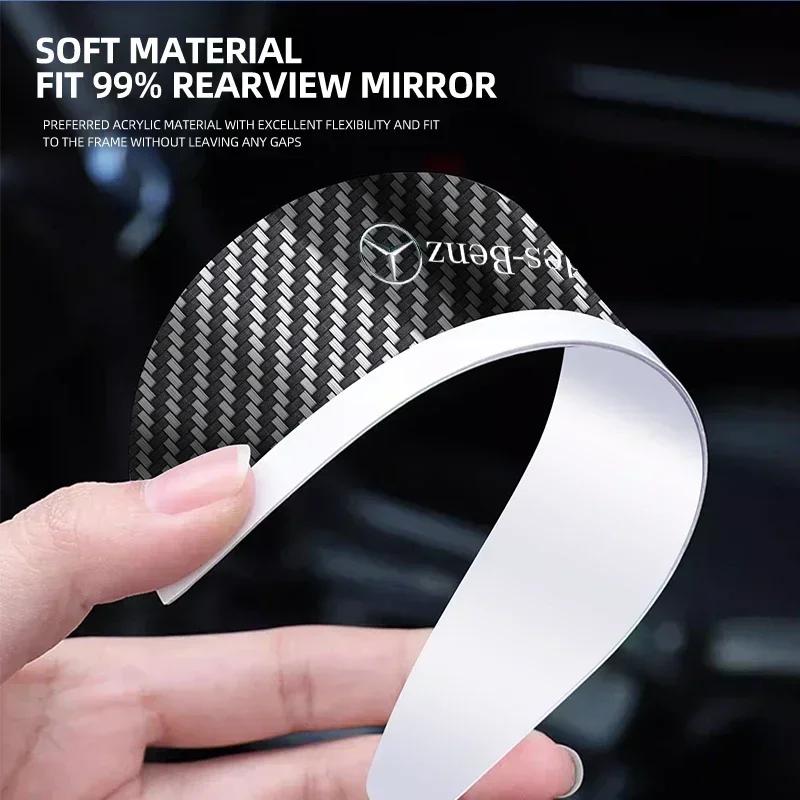 2pcs Car Rearview Mirror Rain Eyebrow Rain Shield Shade Protector Cover For Mercedes benz A B R G Class GLK GLA w204 W251 W463 UVWXY1