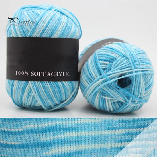 Шерстяная пряжа тройных брендов, мягкая молочно-хлопковая однотонная вязальная пряжа для свитера