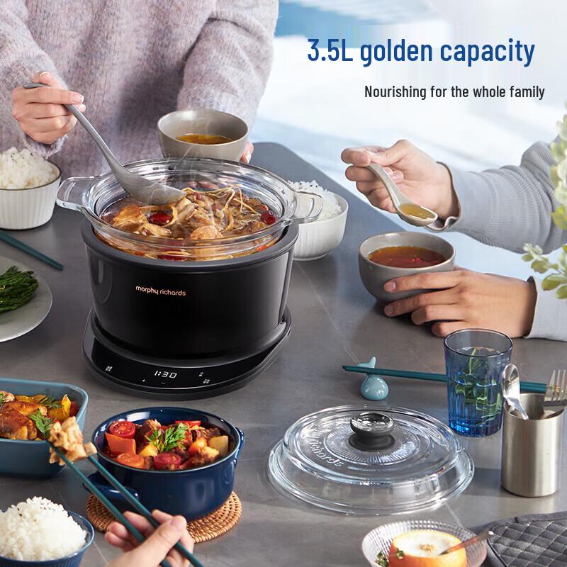 Мультиварка-мультипечь Morphy Richards 4 л и горячий горшок, штекер CN (адаптер в комплекте)