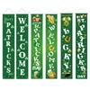 St. Patrick'S Day Family Party Door Frame Decoration Couplet Polyester Cloth Flag Poster Customization