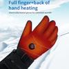 DC Rechargeable Winter Warm Electric Heated Gloves Waterproof Heated Motorcycle Gloves Touch Screen Hand Warmer for Women Men