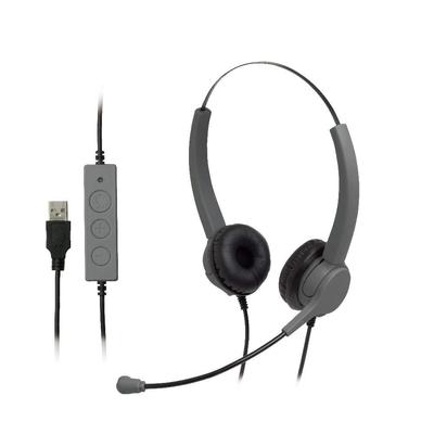 Гарнитура Sonic USB Eutrim-El, Бинауральная, Тип, Серая, UL-1579-GL