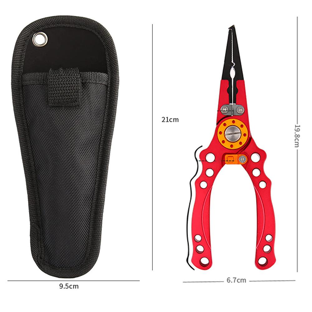 Рыболовные плоскогубцы Устойчивые к соленой воде Рыболовные инструменты с ножнами Телескопический шнурок