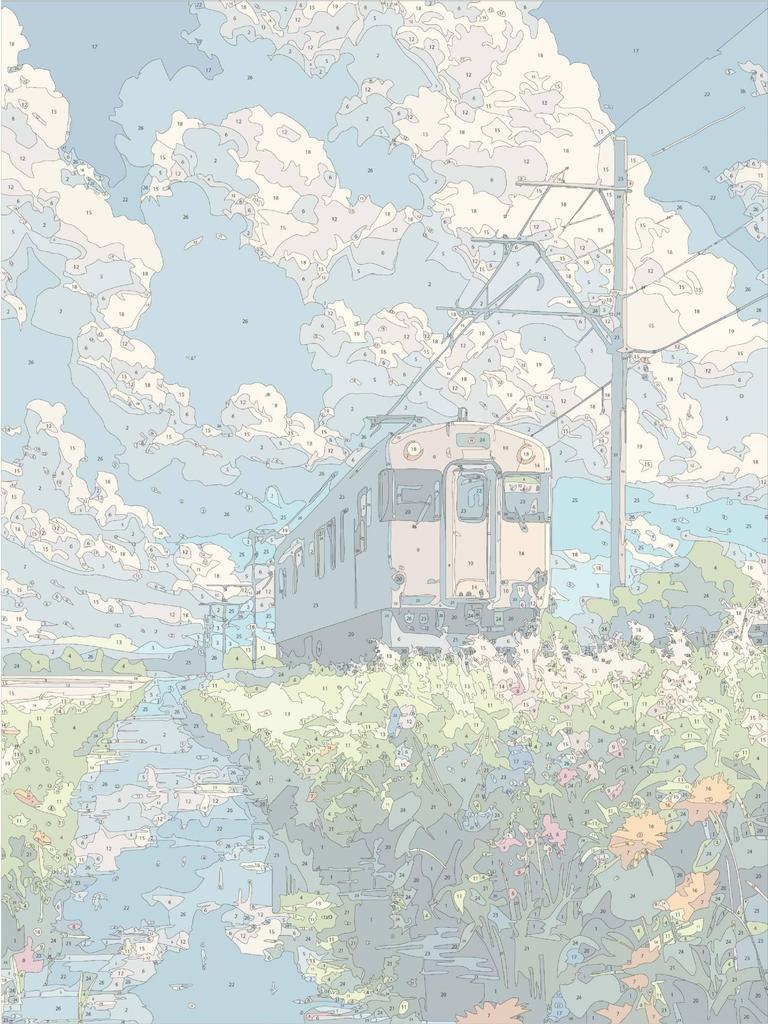 Хаяо Миядзаки Летняя Цифровая Масляная Живопись Своими Руками: Исцеляющий, Стильный Декор Гостиной Подарок