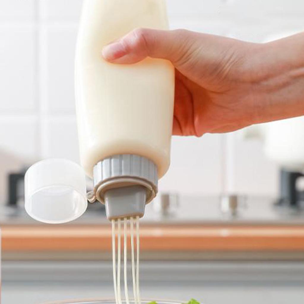 350 мл пустые бутылки для выдавливания 5 отверстий прозрачная бутылка многоразовая герметичная многоразовая выдавливание шприц