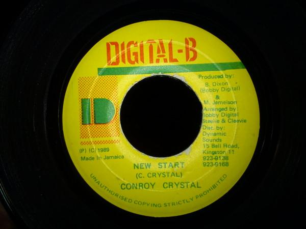 7-дюймовая пластинка CONROY CRYSTAL New Start NONE DigitalB 1989 Ямайка Регги Ска Даб Б/у
