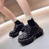Women's Shallow Mouth Thick-soled Light Casual Shoes Fashion Womens Shoes Front Lace-up Single Shoes Autumn New Running Sneakers