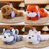 Capybara Husky Sloth Fox Raccoon Animal Plush Toy Doll Kids Room Gift Decoration