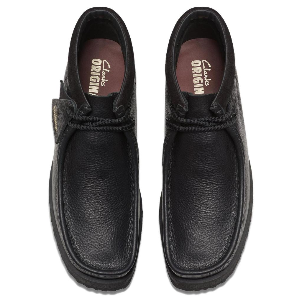 Clarks Кожаные Круглый носок Удобные Модные Ботильоны Мужские ботильоны Черный 26177753