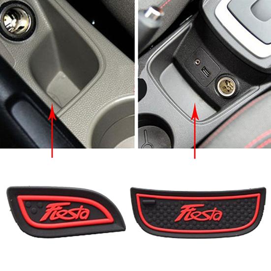 7 шт. автомобильные внутренние двери, ворота, слот, пылезащитный коврик, коврики для чашек для Ford Fiesta 09-14
