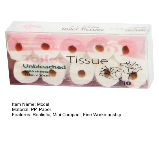 Миниатюрный кукольный домик, рулон туалетной бумаги, реалистичный мини-компактный съемный 1/12, миниатюры кукольного домика тонкой работы