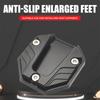 Aluminum Alloy Motorcycle Kickstand Pad, All-Terrain Vehicle Footrest Support, Non-Slip Side Stand Plate Enlarged Base Accessory